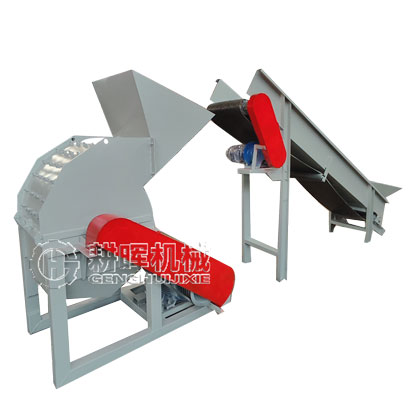 輸送帶進料稻草粉碎機 秸稈粉碎機