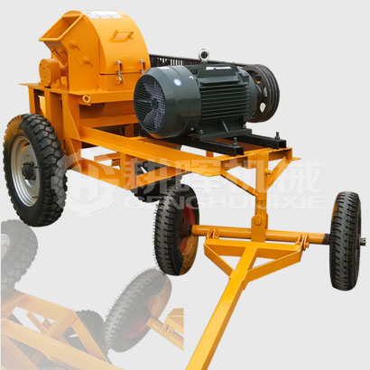 GH600移動電機版木削機菇木粉碎機